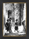 JERUSALEM VINTAGE ART~Old Settlement Jerusalem הישוב הישן~
